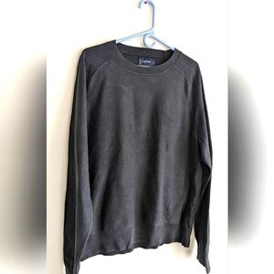 Lucky Brand XL Black Welterweight Pullover Sweater Men's Vintage Look